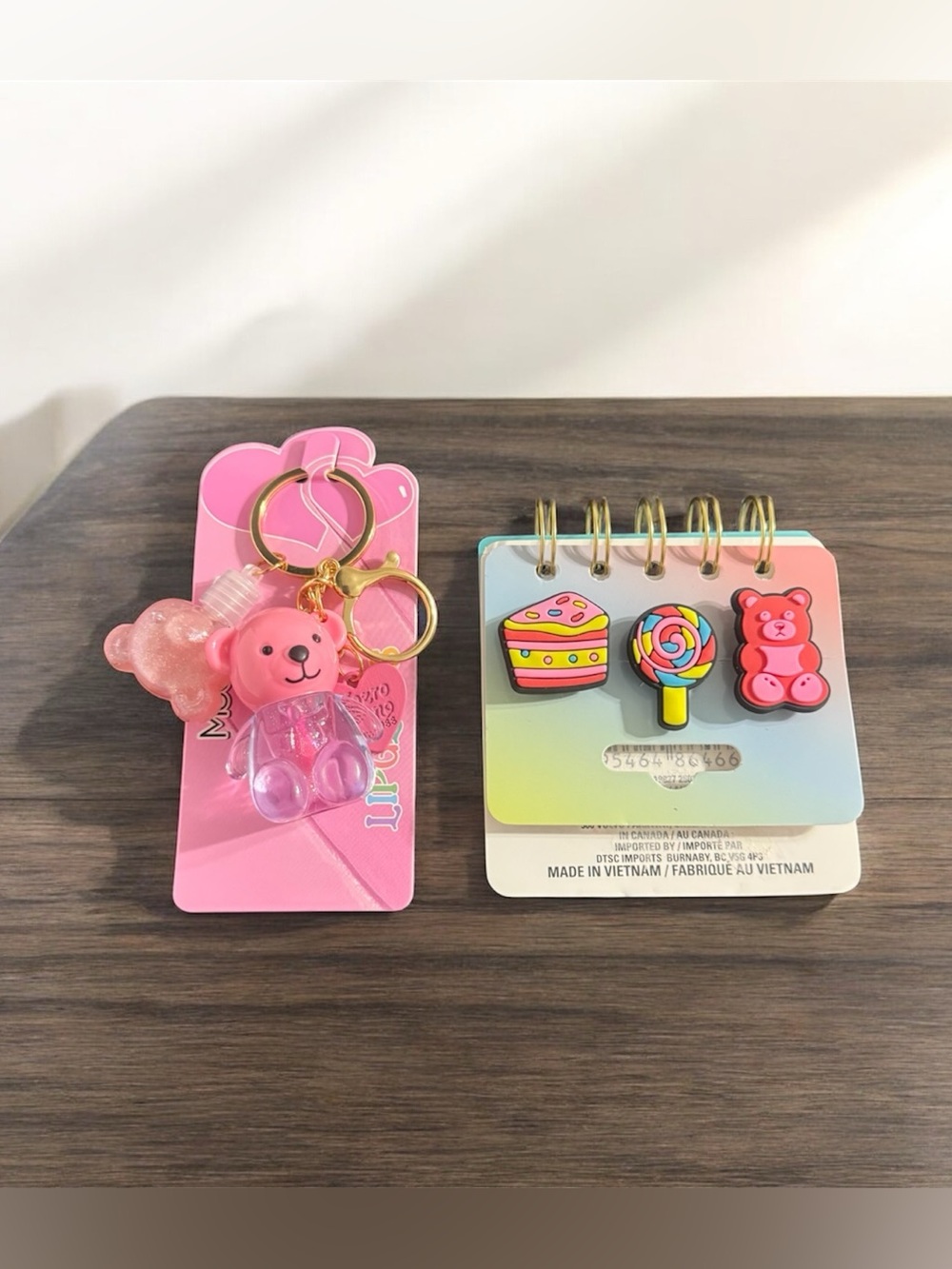 Mozto Hiano Teddy Bear Keychain & Notepad Set